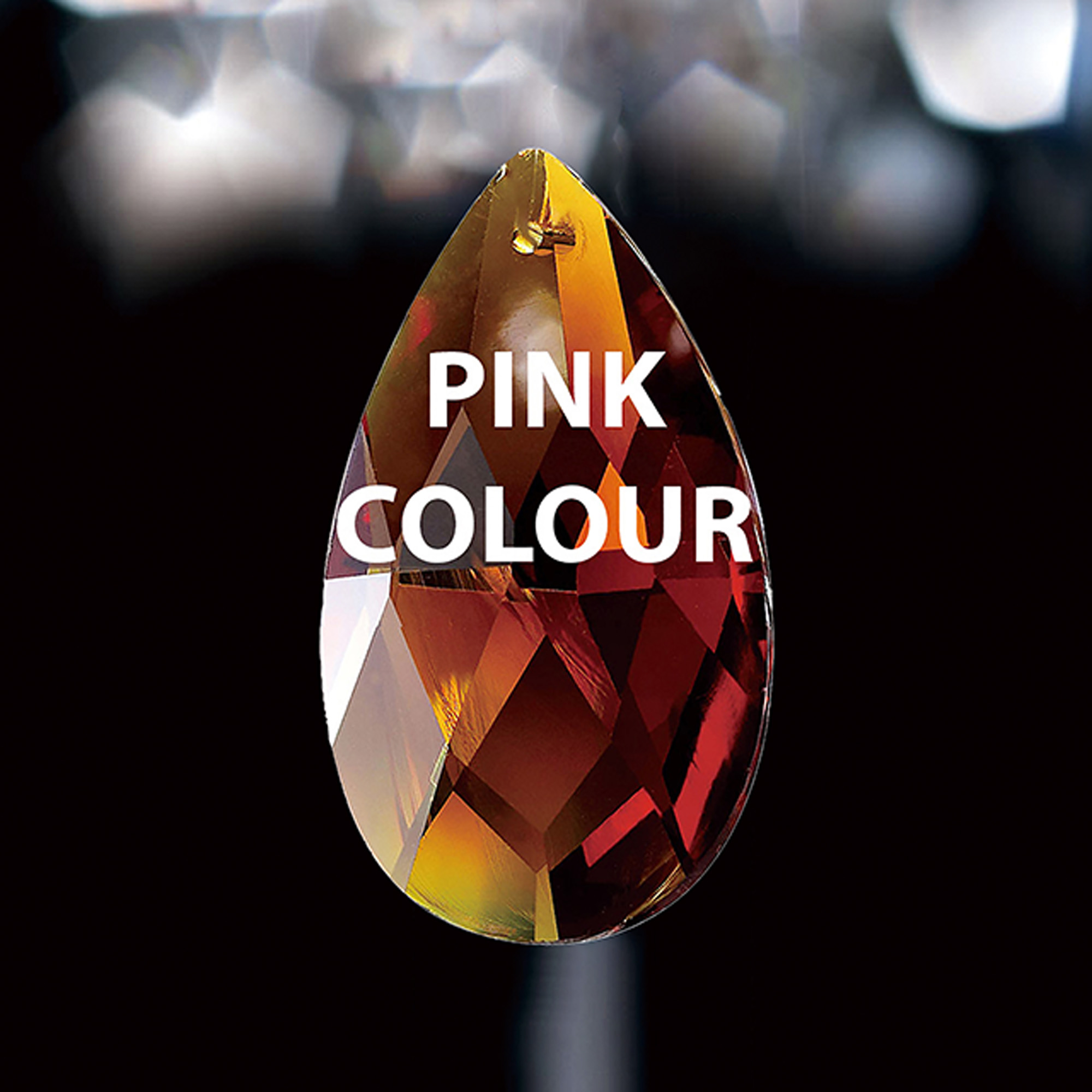 Crystal Pendalogue, No Ring Or Pin Included 38mm